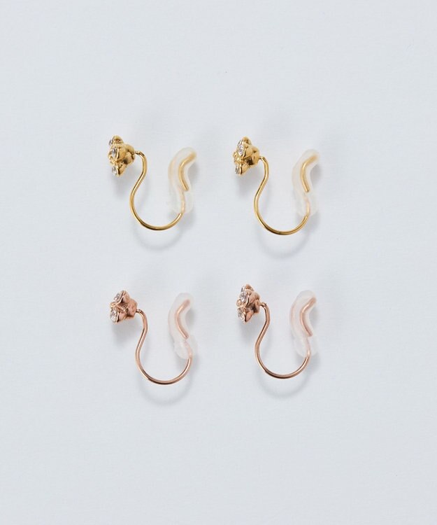 Phoebe 【痛くないシリーズ/金属アレルギー対応】タイニーフローラライトフィットイヤリング/サージカルステンレス ゴールド ゴールド