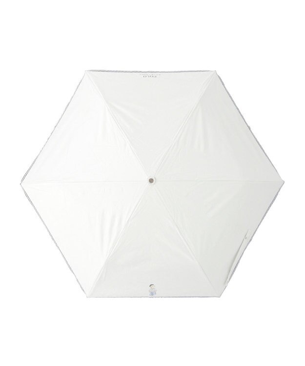 MOONBAT 【WEB限定】POLO RALPH LAUREN 晴雨兼用日傘 折りたたみ傘 ワンポイントベア刺繍 一級遮光 遮熱 UV オフホワイト
