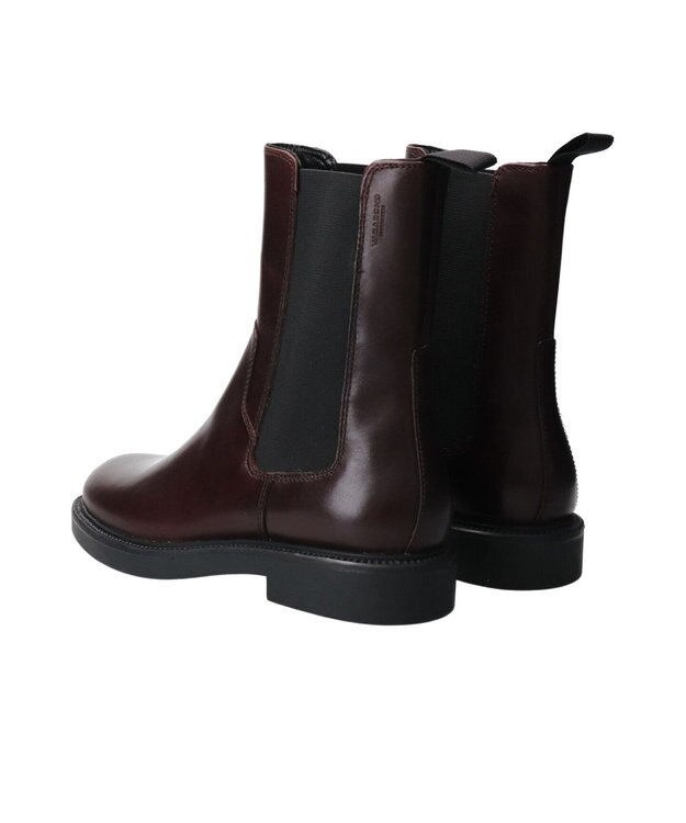 INTER-CHAUSSURES 【VAGABOND】ラウンドトウサイドゴアショートブーツ ダークブラウン