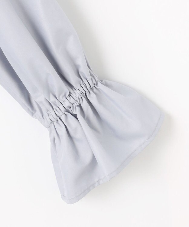 Feroux リボンディテール ブラウス ライトグレー系