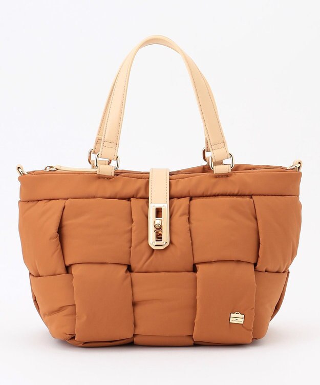 LA BAGAGERIE パデットブロック2WAYミニトート キャメル