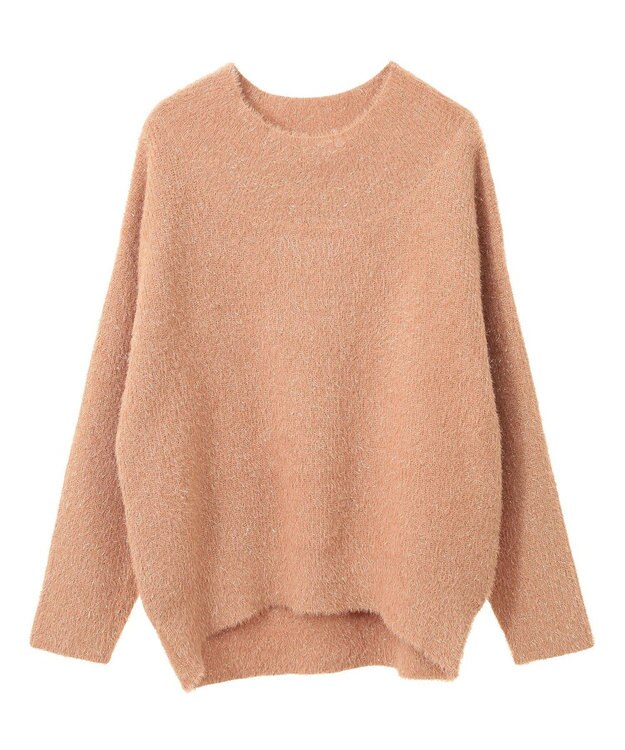 YECCA VECCA 2wayラメフェザーニット Orange