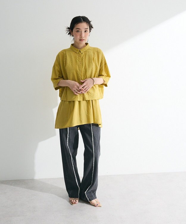 Green Parks ・ＤＯＵＢＬＥ　ＦＬＡＧＳ　センターフリンジラインデニ Indigo