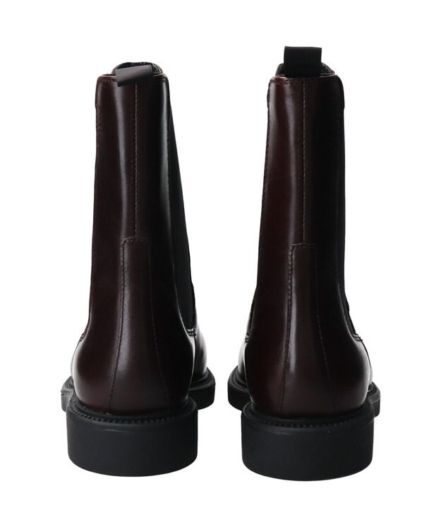 INTER-CHAUSSURES 【VAGABOND】ラウンドトウサイドゴアショートブーツ ダークブラウン