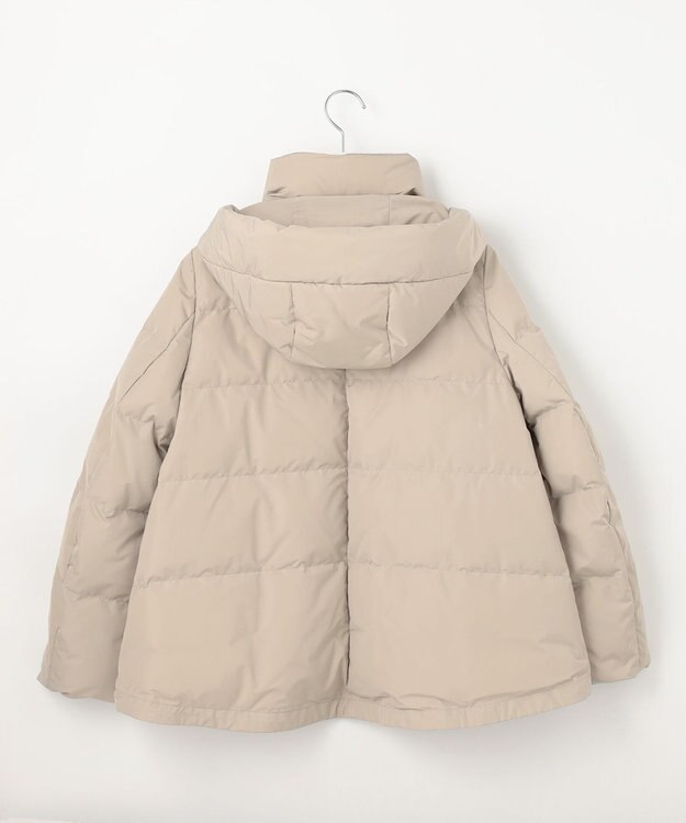 自由区 L 【洗える】マイクロタッサーダウン コート グレージュ