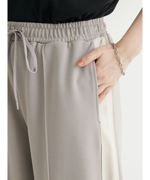 Green Parks ・ＥＬＥＮＣＡＲＥ　ＤＵＥ　サイドラインパンツ Gray Beige