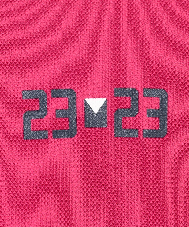 23区GOLF 【WOMEN】エイトロックカノコ カラーポロシャツ ピンク系