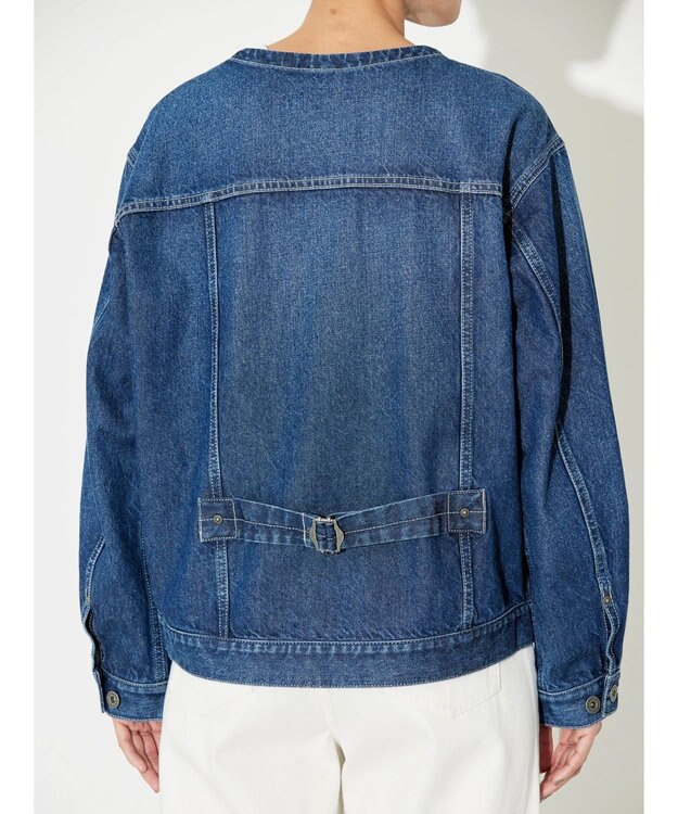 AMERICAN HOLIC ノーカラーデニムＧジャン Indigo