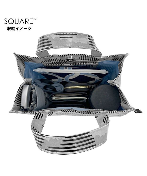 ROOTOTE 1290【正方形型】EU.スクエア.ラミネート-K 01：ハナゾノ