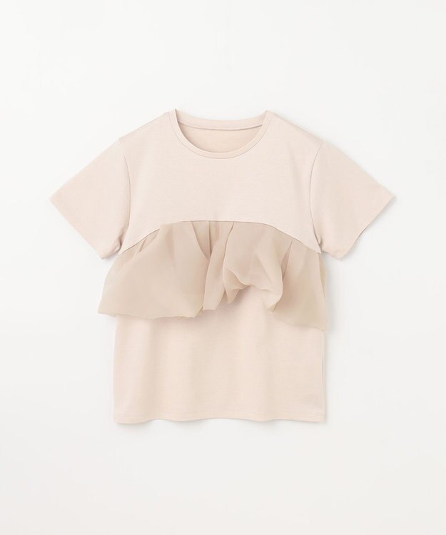 GRACE CONTINENTAL アシメフリルT ベージュ