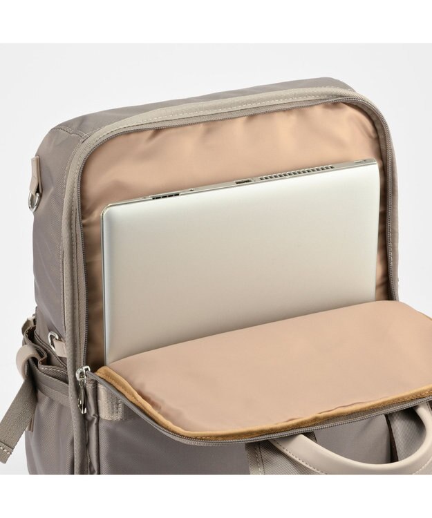 ACE BAGS & LUGGAGE W&.Day/Night リッカ2 スクエアリュック A4サイズ 14.0インチPC収納 19152 ダブルアンドデイナイト スモーキーピンク