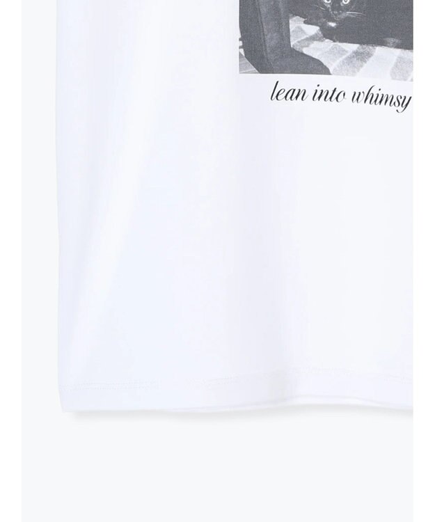 Te chichi アソートネコフォトスタンダードTシャツ ブラック