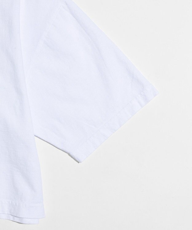 LENO EMBROIDERY  T-SHIRT / 刺繍Tシャツ WHITE×RED