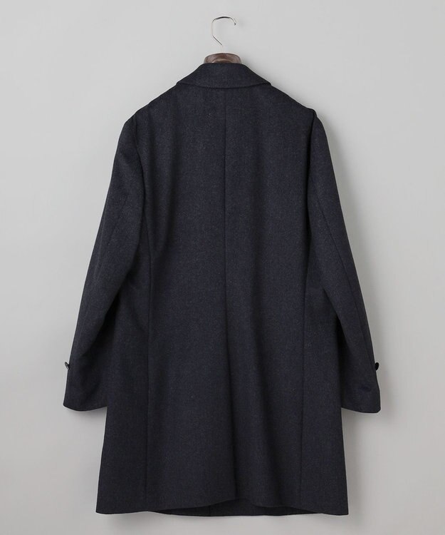 GOTAIRIKU ライトウェイトアンゴラ ステンカラーコート ダルブルー系