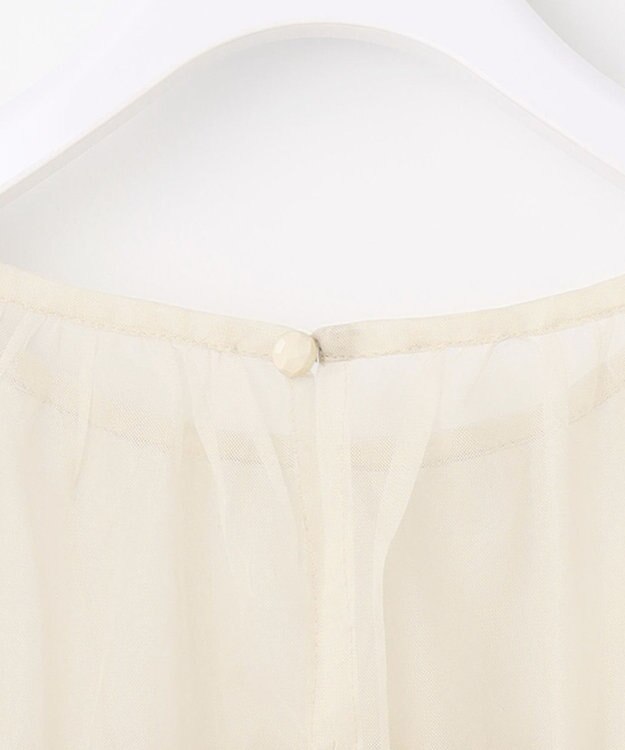 ANY SIS 【Lily Calin】チュールフリルトップス×ドレスセット ブラック×アイボリー