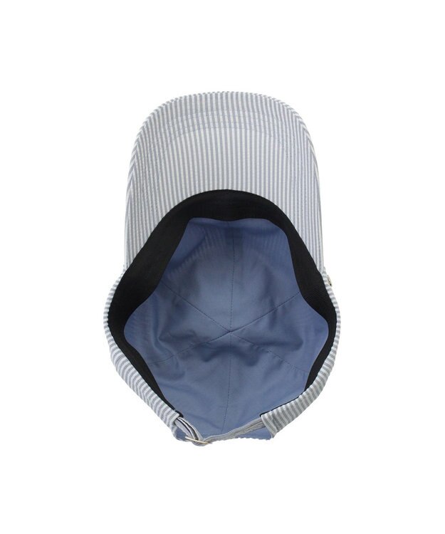 MOONBAT PAUL&JOE ACCESSOIRES(ポール&ジョー）ロゴ入り 深キャップ 帽子 ネコチャーム付 UVカット ペールスカイ