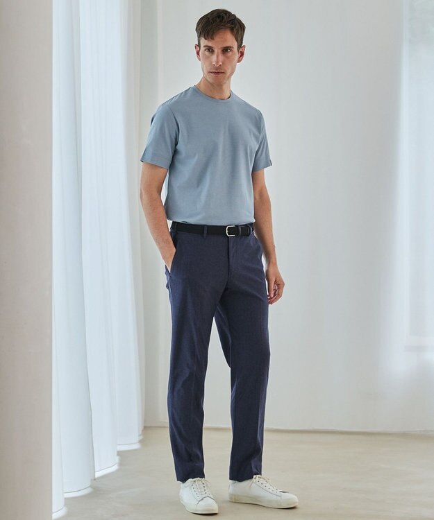 GOTAIRIKU キングサイズ登場【サラサラ/高通気】仕事で着られる 鹿の子 BIZ Tシャツ ターコイズブルー/26年新色