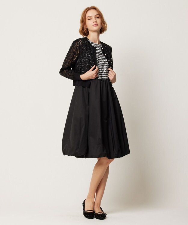 TOCCA 【洗える！】GENIUS OF LACE カーディガン ブラック系