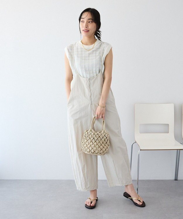 CRAFT STANDARD BOUTIQUE ナイロンサロペット Light Gray