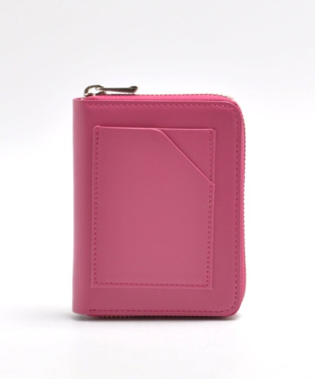 blancle スムースレザー ベローウォレット ピンク