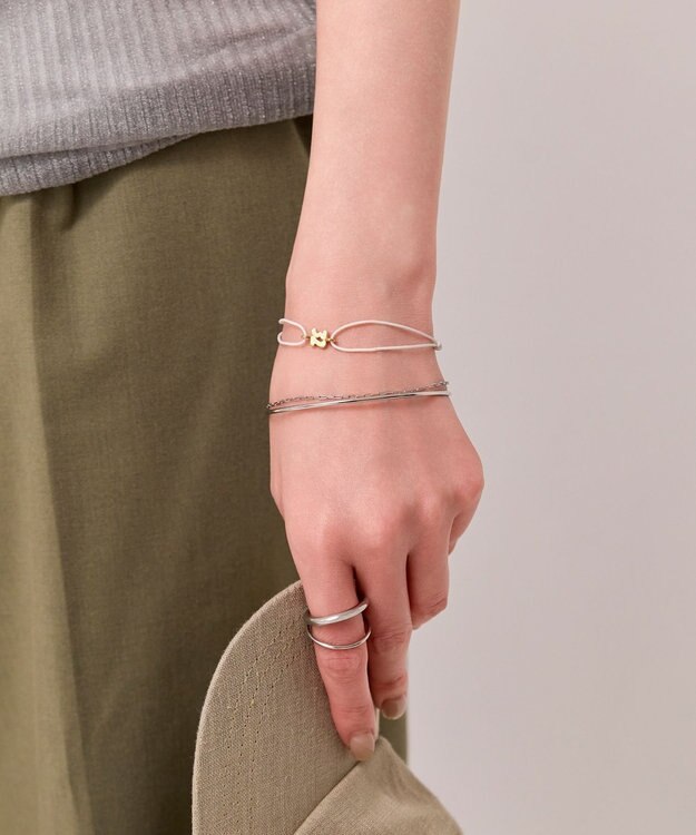 Phoebe 〈金属アレルギー対応〉リッチフローバングル　シルバー/ニッケルフリー シルバー