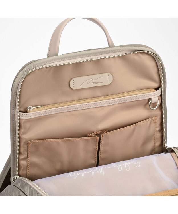 ACE BAGS & LUGGAGE W&.Day/Night リッカ2 スクエアリュック A4サイズ 14.0インチPC収納 19152 ダブルアンドデイナイト スモーキーピンク