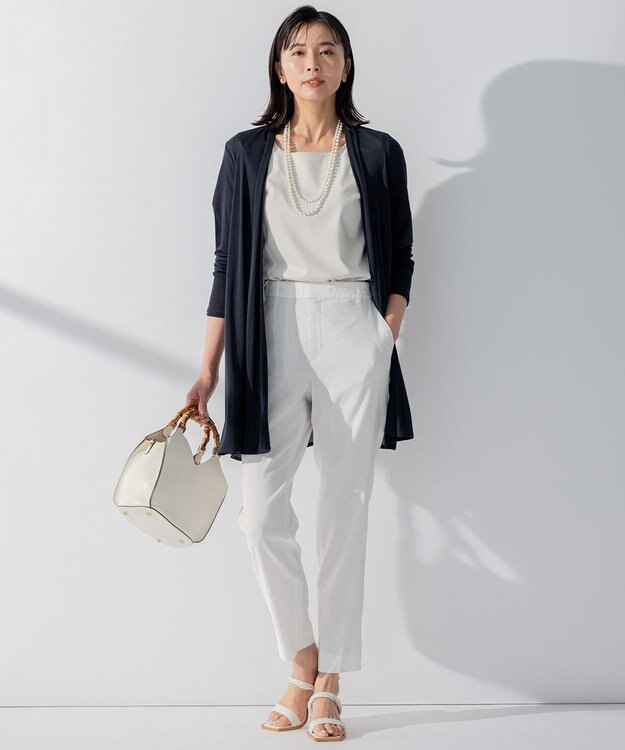 23区 【CLASSY.6月号掲載】LORISTELLA バンブーハンドル ショルダーバッグ ホワイト系