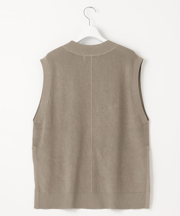 UNFILO L 【UVケア/抗菌防臭】深Ｖニットベスト ライトグレー系