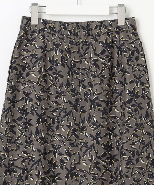J.PRESS LADIES S 【洗える】ボタニカルプリント スカート カーキ系5