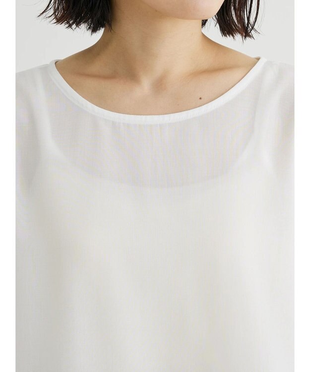 Green Parks ティアード袖ブラウス Off White