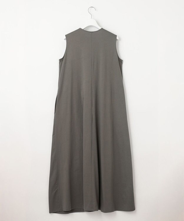 23区 【洗える】ALBINIコーコラン ノースリーブ ワンピース カーキ系