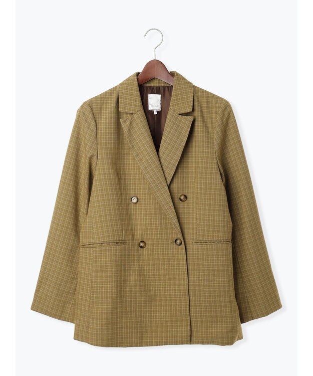 Te chichi ダブルブレストジャケット(セットアップ可)《2025Autumn catalog vol.2 item》 ベージュ