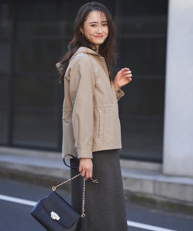 ANY SIS 【撥水/花粉対策】2WAYフーディー ブルゾン ベージュ