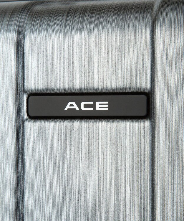 ACE BAGS & LUGGAGE ACE フォールズ スーツケー  4~5泊目安 フロントポケット・キャスターストッパー機能付き 06906 エース ガンメタリックヘアライン