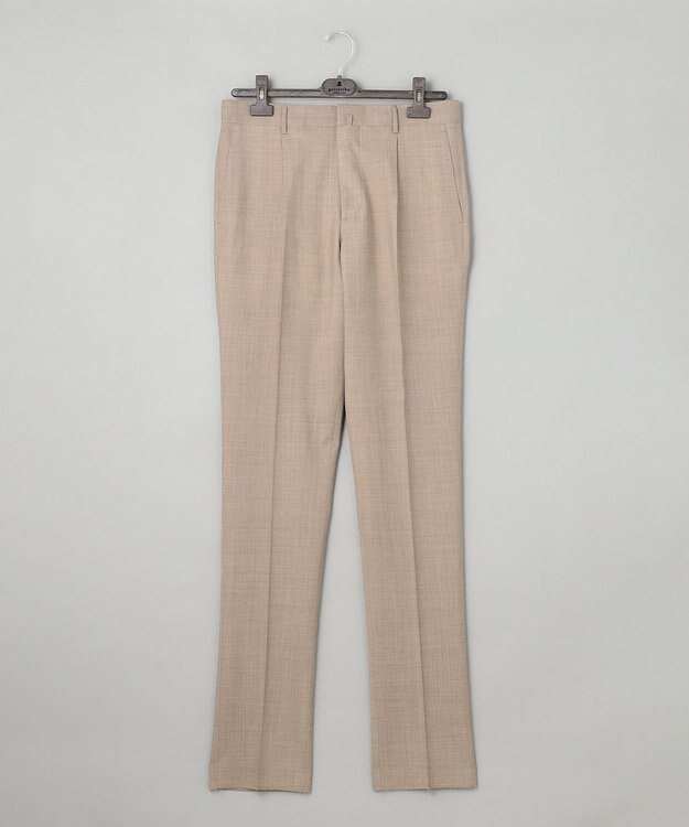 GOTAIRIKU ロングセラー【洗える/折り目加工/シワになりにくい/ウエストアジャスター】ウォッシャブル サマーウール100％パンツ_限定色(1タック)23年モデル ベージュ系