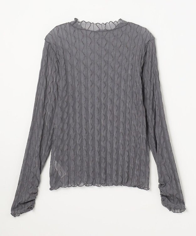 ANY L レースインナートップス グレー