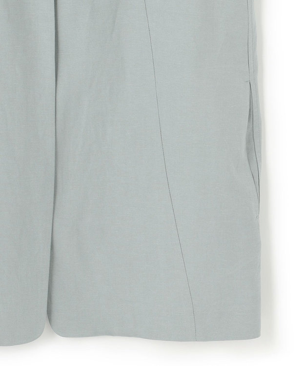 ICB 【洗える】 Unleash ノーカラージャケット ジェイドグレー系