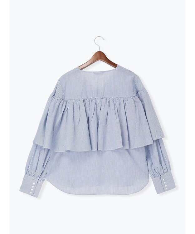 Te chichi ビッグフリルブラウス ブルー