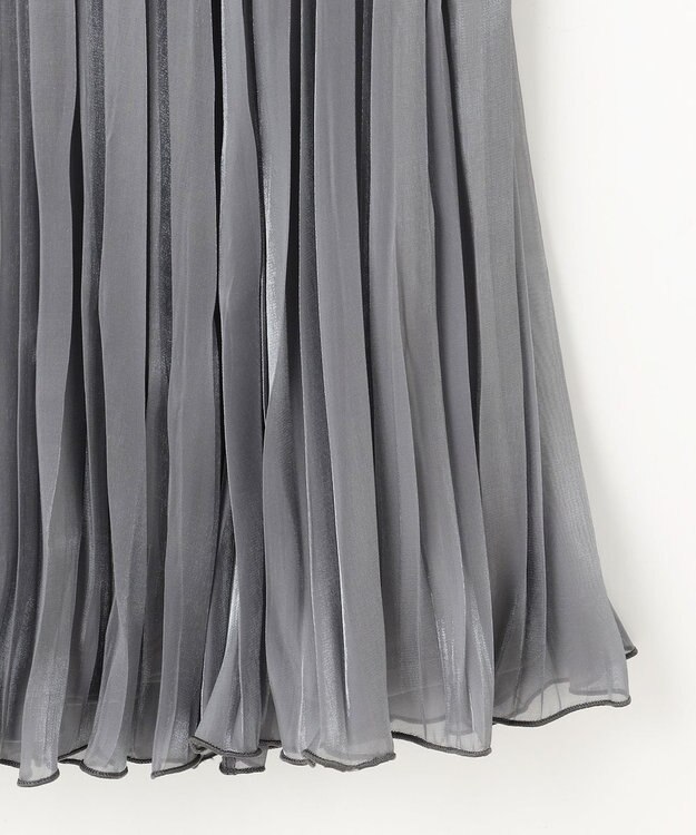 ANY SIS 【洗える】オーロラプリーツ スカート シルバーグレー