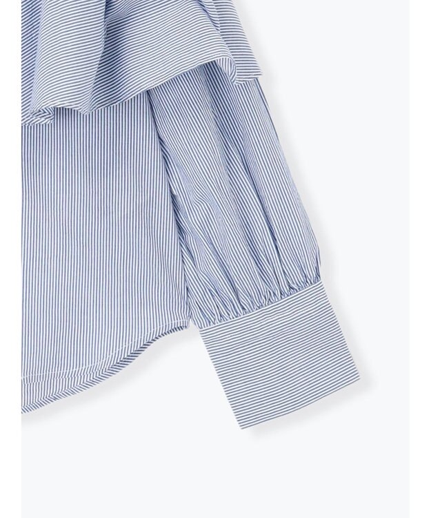 Te chichi ビッグフリルブラウス ブルー