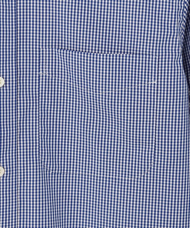 J.PRESS MEN 【PREMIUM PLEATS / 形態安定】ギンガムチェック ドレスシャツ / B.D. ネイビー系3