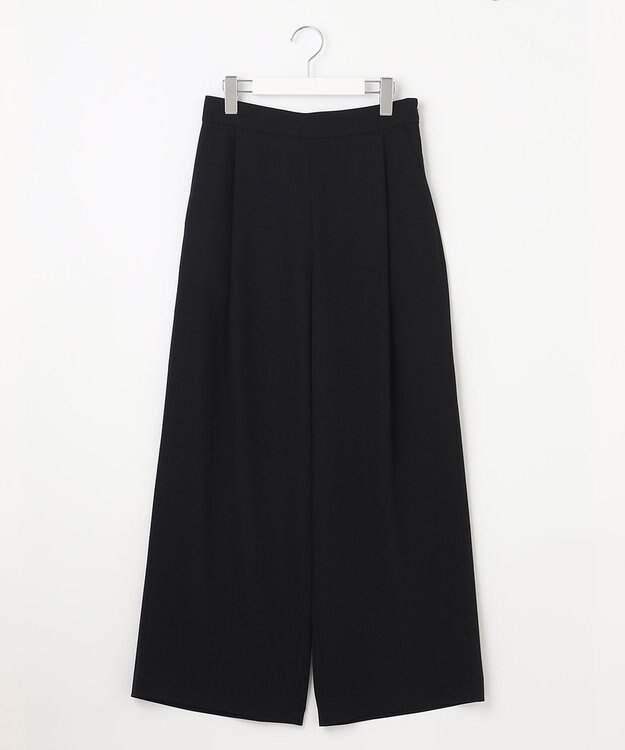 UNFILO 【接触冷感/吸水速乾】サマーセットアップ ワイドパンツ ブラック系