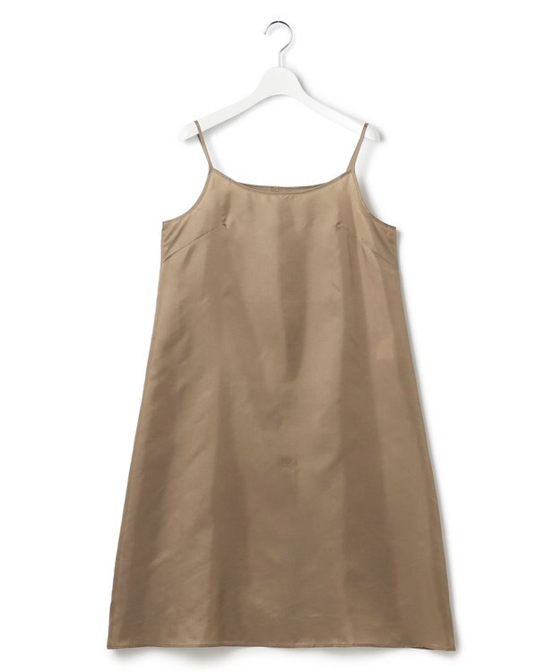 23区 S 【GOLD LABEL】トリアセテートオーガンジー プリーツワンピース ブラウン系