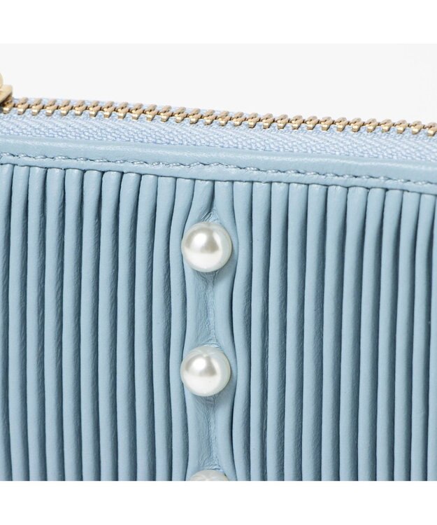 UNBILLION ペルケ perche / シーププリーツスマートキーケース サックスブルー