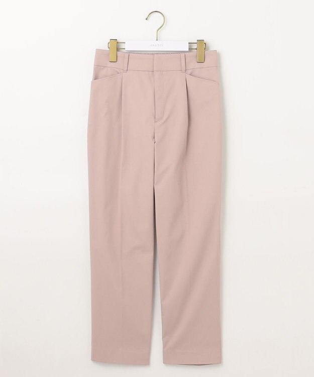 ANY SIS 【接触冷感・UVカット・撥水】クールタッチテーパード パンツ ピンク