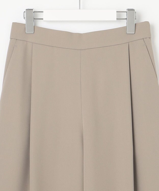 UNFILO 【接触冷感/吸水速乾】サマーセットアップ ワイドパンツ ダークブラウン系