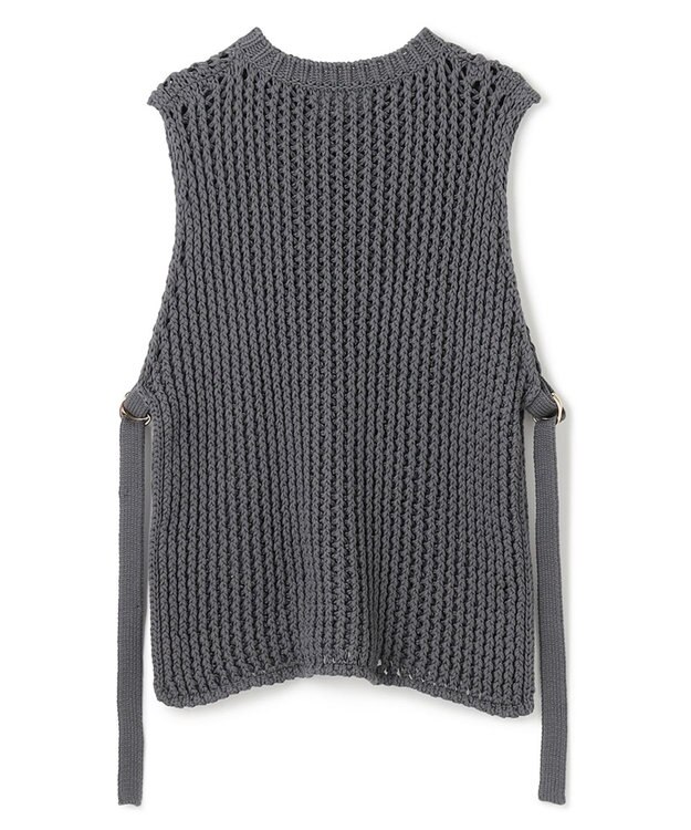 BEIGE， 【S-size】MALLOW / ニットベスト Slate