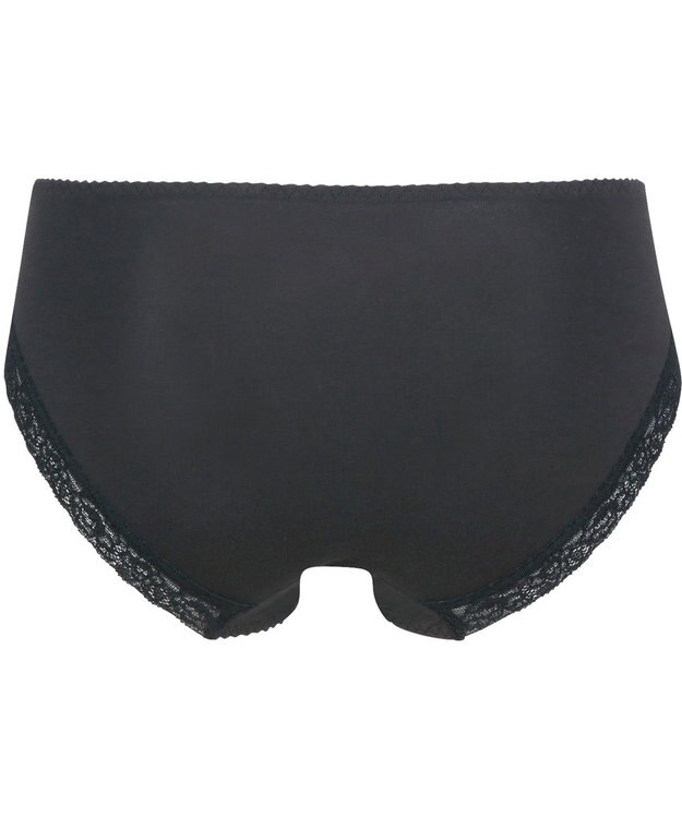 Wing ショーツ KB2060とペア 綿混素材（身生地部） やさしいはきごこち ナチュラルアップブラ はきこみ丈あさめ KF3360 ウイング／ワコール ブラック