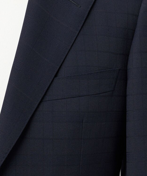 GOTAIRIKU 【山栄毛織】レトロテック 3ピーススーツ ネイビー系4