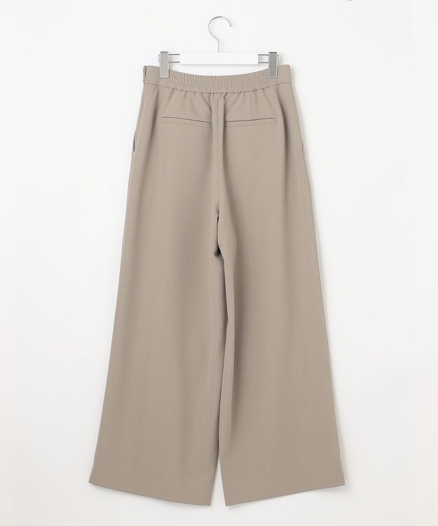 UNFILO 【接触冷感/吸水速乾】サマーセットアップ ワイドパンツ ダークブラウン系